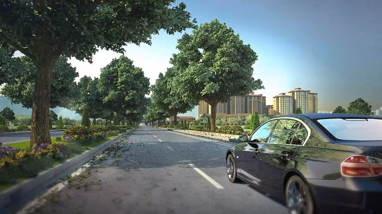 residential area road 23 3D Model .c4d .max .obj .3ds .fbx .stl .blend