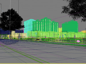 residential area road 23 3D Model