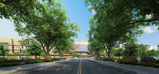 residential area road 25 3D Model .c4d .max .obj .3ds .fbx .stl .blend 