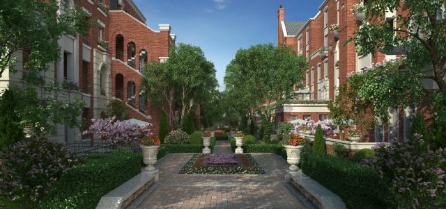 residential community garden scenery 03 Modelo 3D .c4d .max .obj .3ds .fbx .stl .blend 