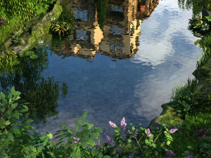 paisaje de jard&iacute;n comunitario residencial 06 Modelo 3D