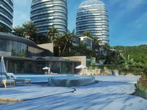 paisaje de jard&iacute;n comunitario residencial 10 Modelo 3D