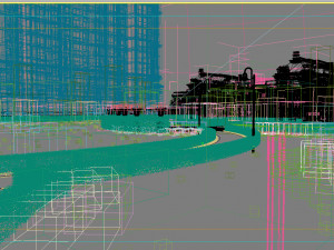 residential community landscape 01 3D Model