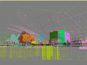 residential community landscape 03 Modelo 3D