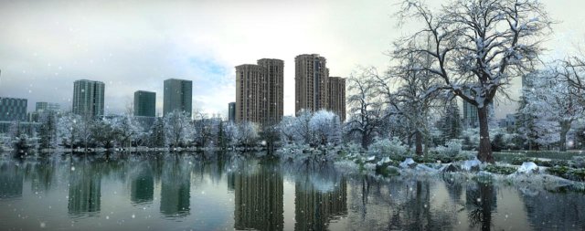 residential community landscape 04 Modelo 3D .c4d .max .obj .3ds .fbx .stl .blend 