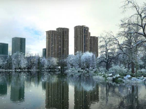 paisaje de comunidad residencial 04 Modelo 3D