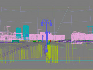 residential community landscape 04 Modelo 3D
