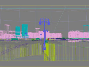 residential community landscape 04 3D Model