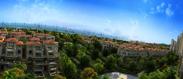 residential community landscape 05 3D Model .c4d .max .obj .3ds .fbx .stl .blend 
