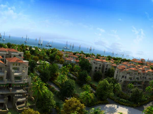 paisaje de comunidad residencial 05 Modelo 3D