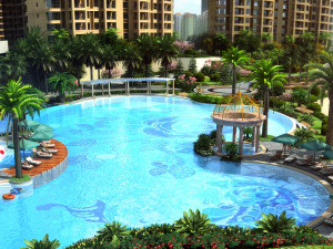 residential community landscape 06 3D Model