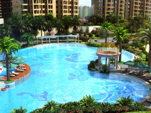 paisaje de comunidad residencial 06 Modelo 3D