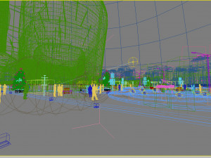 residential community landscape 07 3D Model