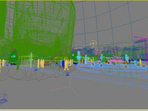 residential community landscape 07 3D Model
