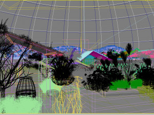 residential community landscape 08 Modelo 3D
