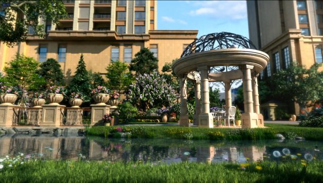 residential community landscape 112 Model 3D .c4d .max .obj .3ds .fbx .stl .blend 