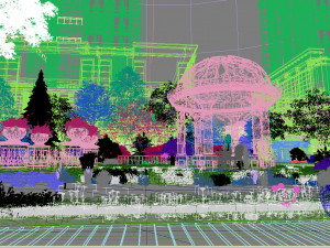 residential community landscape 112 Model 3D