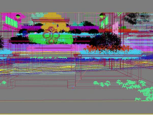residential community landscape 113 3D Model