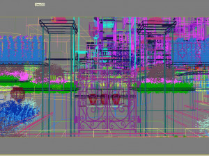 residential community landscape 114 3D 模型