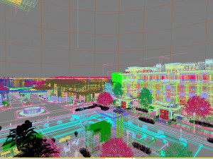residential community landscape 115 3D Model