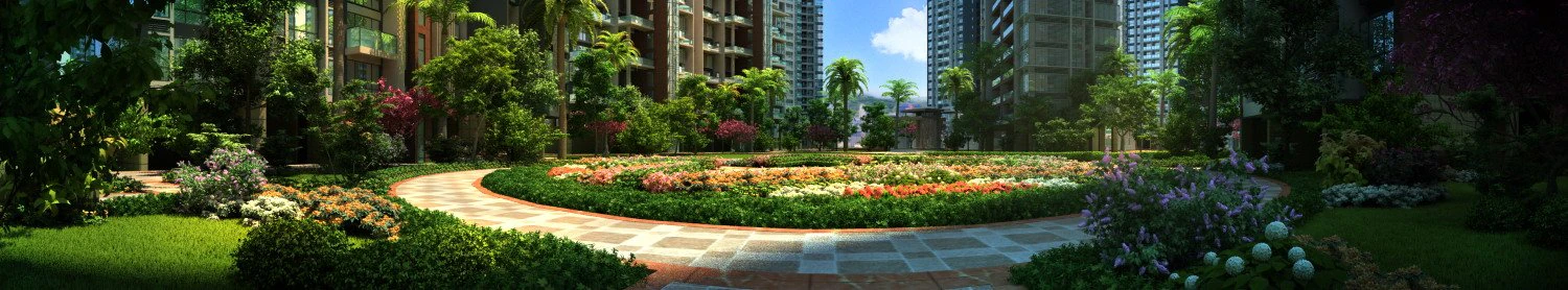 residential community landscape 13 3D Model .c4d .max .obj .3ds .fbx .stl .blend