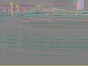 residential community landscape 13 Modello 3D