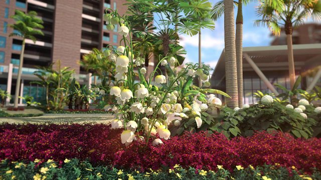 residential community landscape 14 3D Model .c4d .max .obj .3ds .fbx .stl .blend 