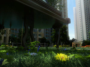 lanskap komunitas perumahan 17 Model 3D