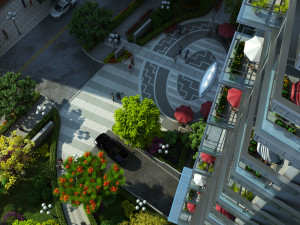residential community landscape 19 Model 3D