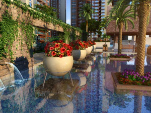 residential community landscape 23 3D Model