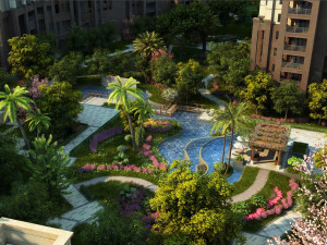residential community landscape 25 3D Model