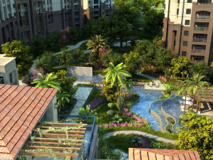 residential community landscape 25 3D Model