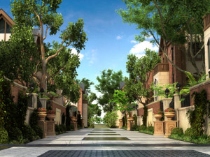 residential community landscape 26 3D 模型