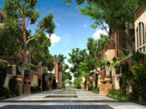 residential community landscape 26 3D 模型