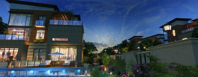 residential community landscape 30 Modèle 3D .c4d .max .obj .3ds .fbx .stl .blend 