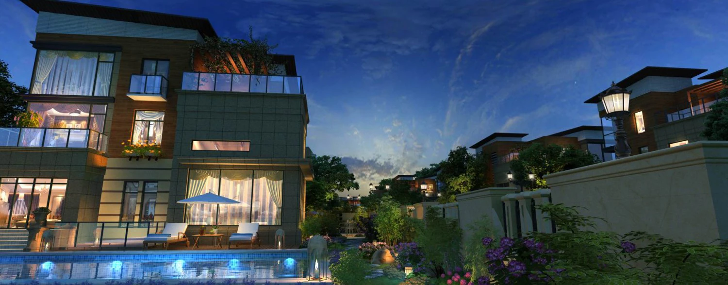 residential community landscape 30 3D Model .c4d .max .obj .3ds .fbx .stl .blend 