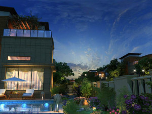 residential community landscape 30 Model 3D