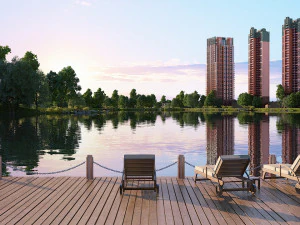 residential community landscape 31 3D Model