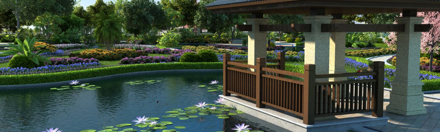 residential community landscape 32 3D Model .c4d .max .obj .3ds .fbx .stl .blend 