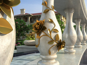 residential community landscape 33 Model 3D