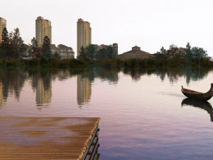 आवासीय सामुदायिक परिदृश्य 45 3D मॉडल