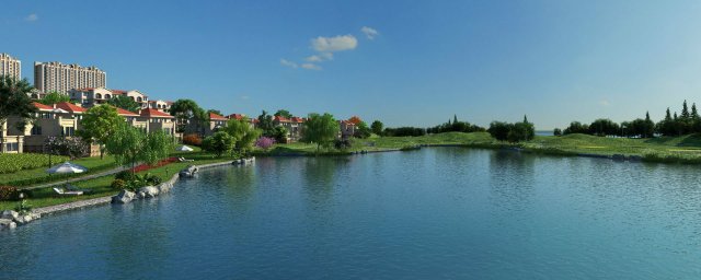 residential community landscape 55 Model 3D .c4d .max .obj .3ds .fbx .stl .blend 