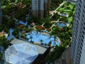 residential community landscape 56 3D Model