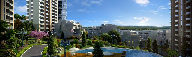 residential community landscape 61 Model 3D .c4d .max .obj .3ds .fbx .stl .blend 