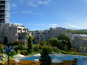 residential community landscape 61 Model 3D