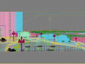 residential community landscape 61 Model 3D