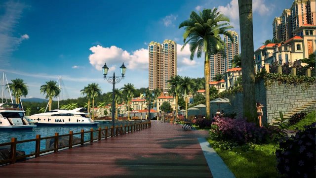 residential community landscape 62 3Dモデル .c4d .max .obj .3ds .fbx .stl .blend 