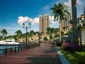 residential community landscape 62 Model 3D