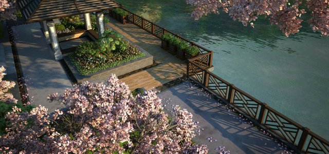 residential community landscape 65 Modèle 3D .c4d .max .obj .3ds .fbx .stl .blend 