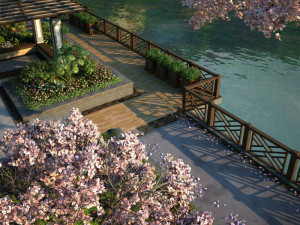 residential community landscape 65 Model 3D